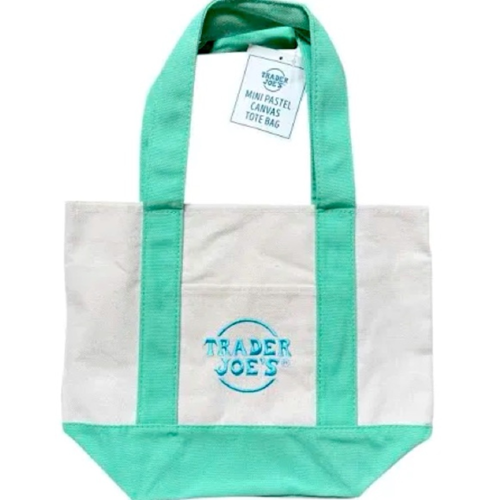 NWT Trader Joe’s Mini Tote Teal